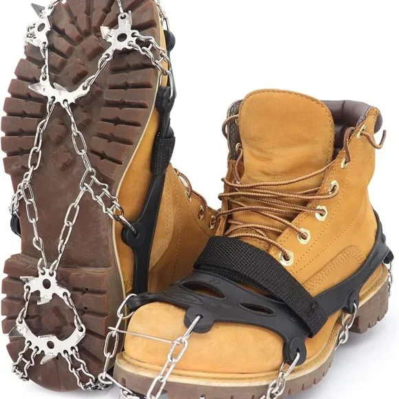 TrekEaze Crampons for Hiking Boots, Ice Cleats for Shoes and Boots